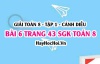 Giải bài 6 trang 43 Toán 8 Tập 1 SGK Cánh Diều
